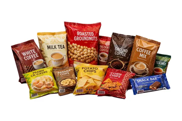 Dry food and snack packaging bags