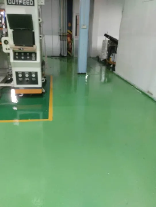 Machine zone marked out on the floor