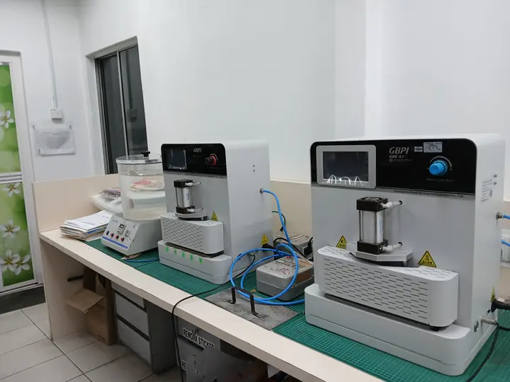 Our in-house QA lab: test instruments in a clean, bright room