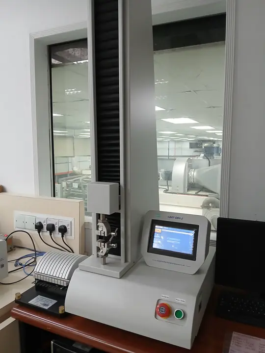 GBH-2 tensile tester: measures how much pull film and seals can take
